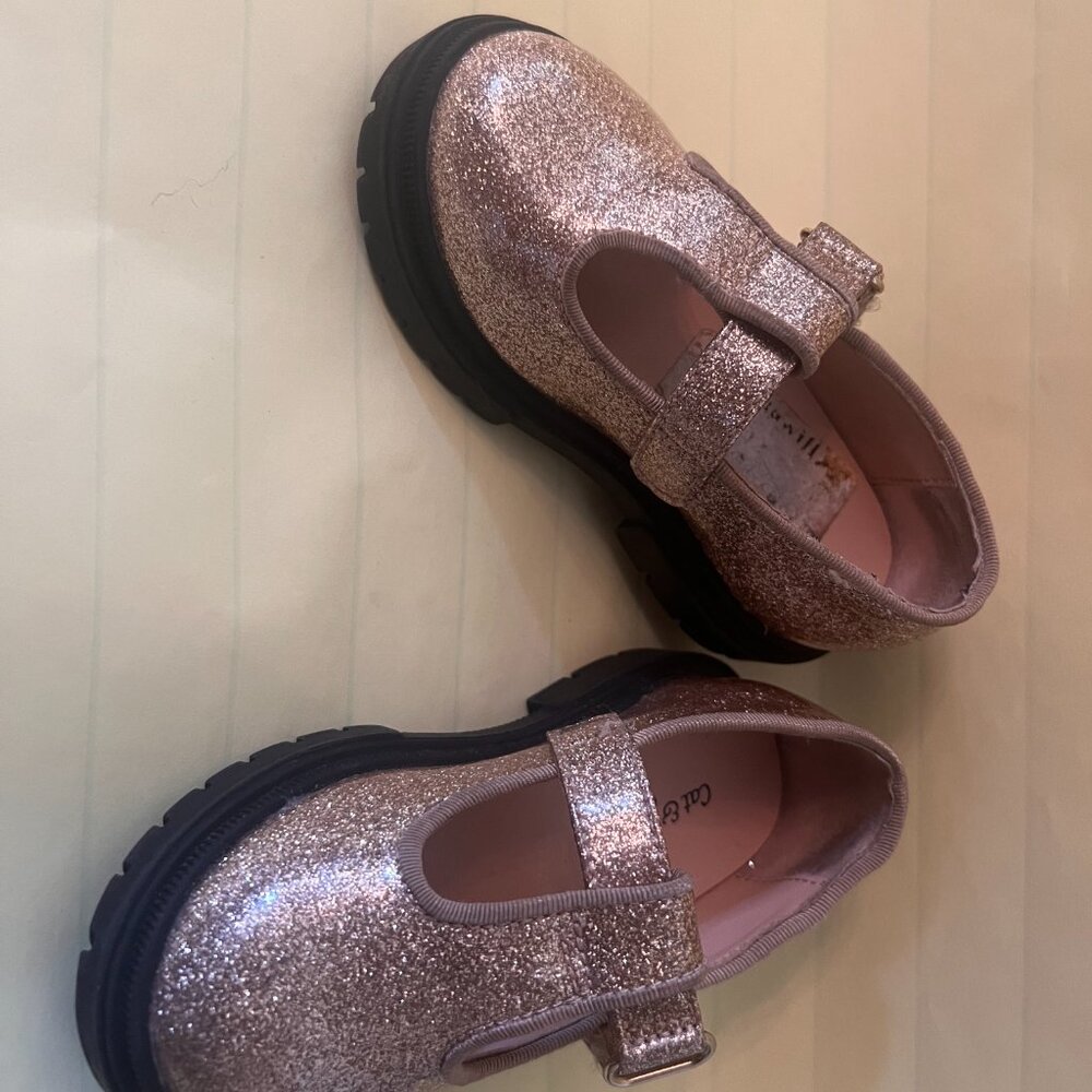 Cat & Jack Metallic Gold Mary Jane shoes - Picture 5 of 5